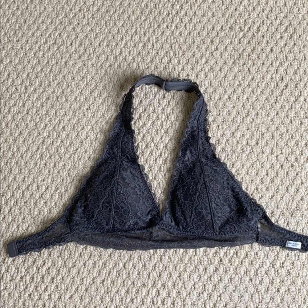 Dark gray hollister bralette